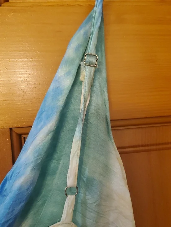 Surf Gypsy Pastel Tie-Dye Cowl Slip Dress in Blue, Pink & Cream - Picture 9 of 10